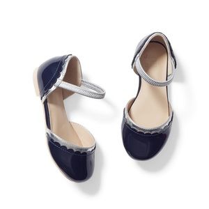 Janie and Jack Patent Scalloped Flat, 2